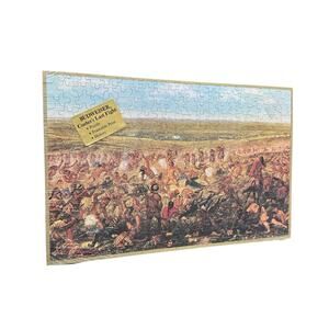 VTG Budweiser Custer’s Last Fight Jigsaw Puzzle Promo Breweriana Partial Sealed